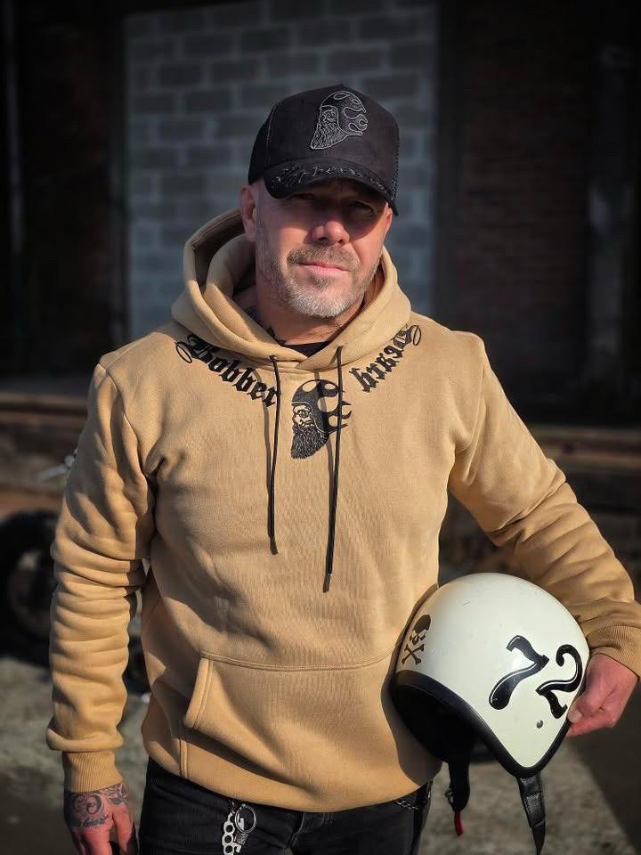 SWEATSHIRT LOWRIDER BEIGE&BLACK